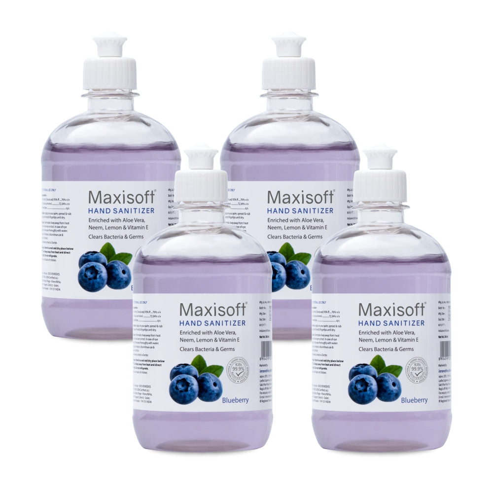 Maxisoft Hand Sanitizer Gel (Blueberry) 500 ml