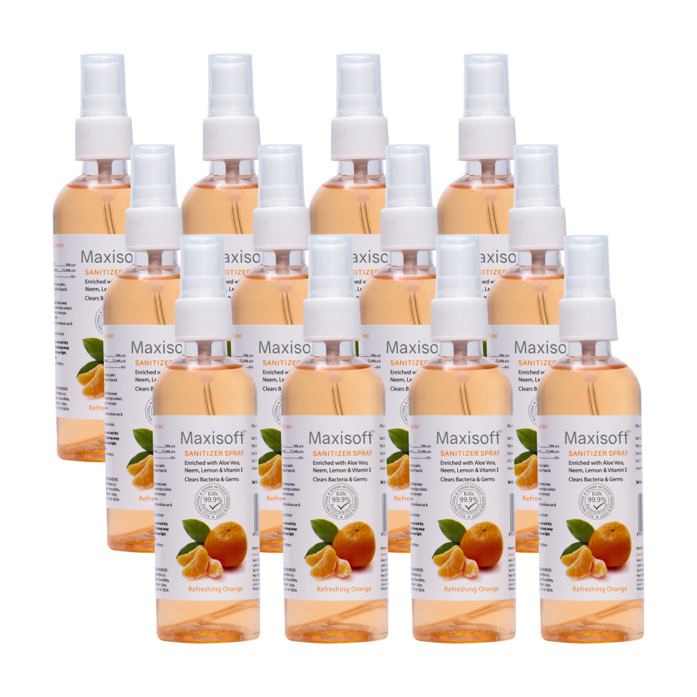 Maxisoft Hand Sanitizer Spray (Refreshing Orange) 120 ml