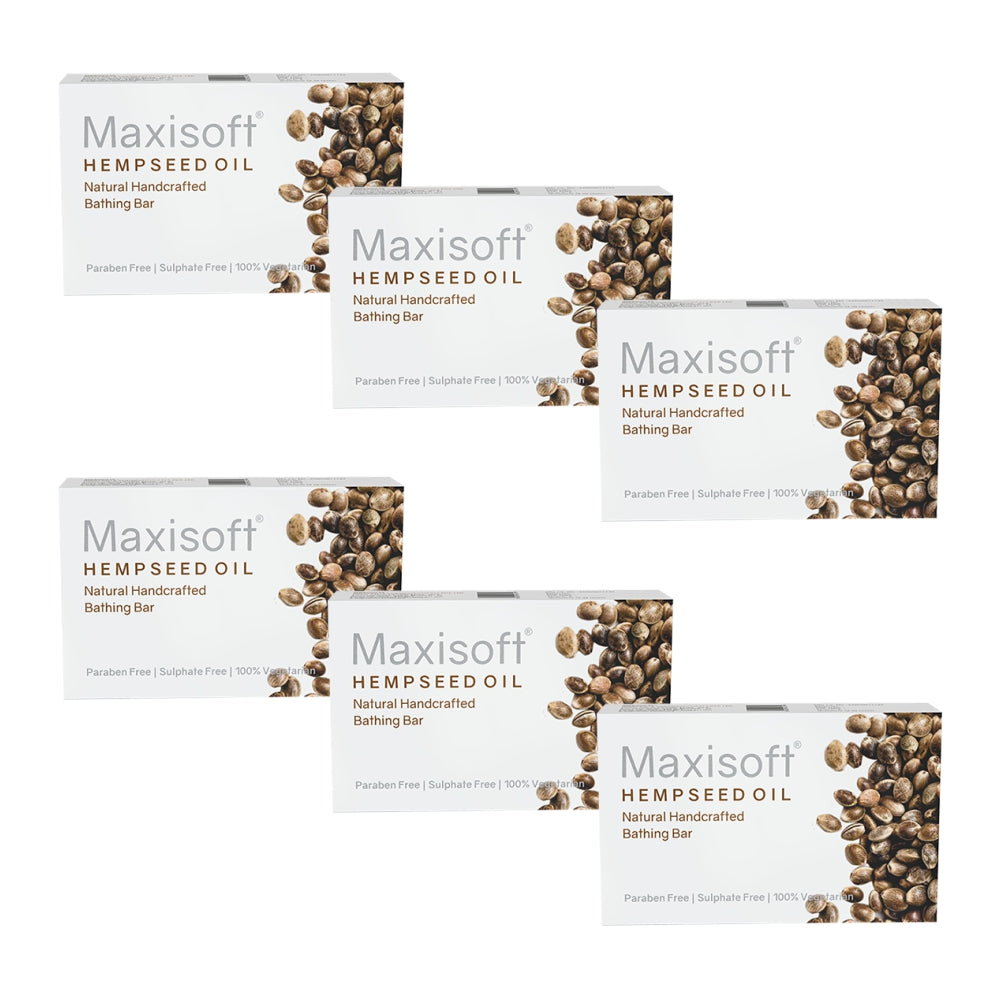 Maxisoft Hempseed Oil Natural Handcrafted Bathing Bar (75 gm)