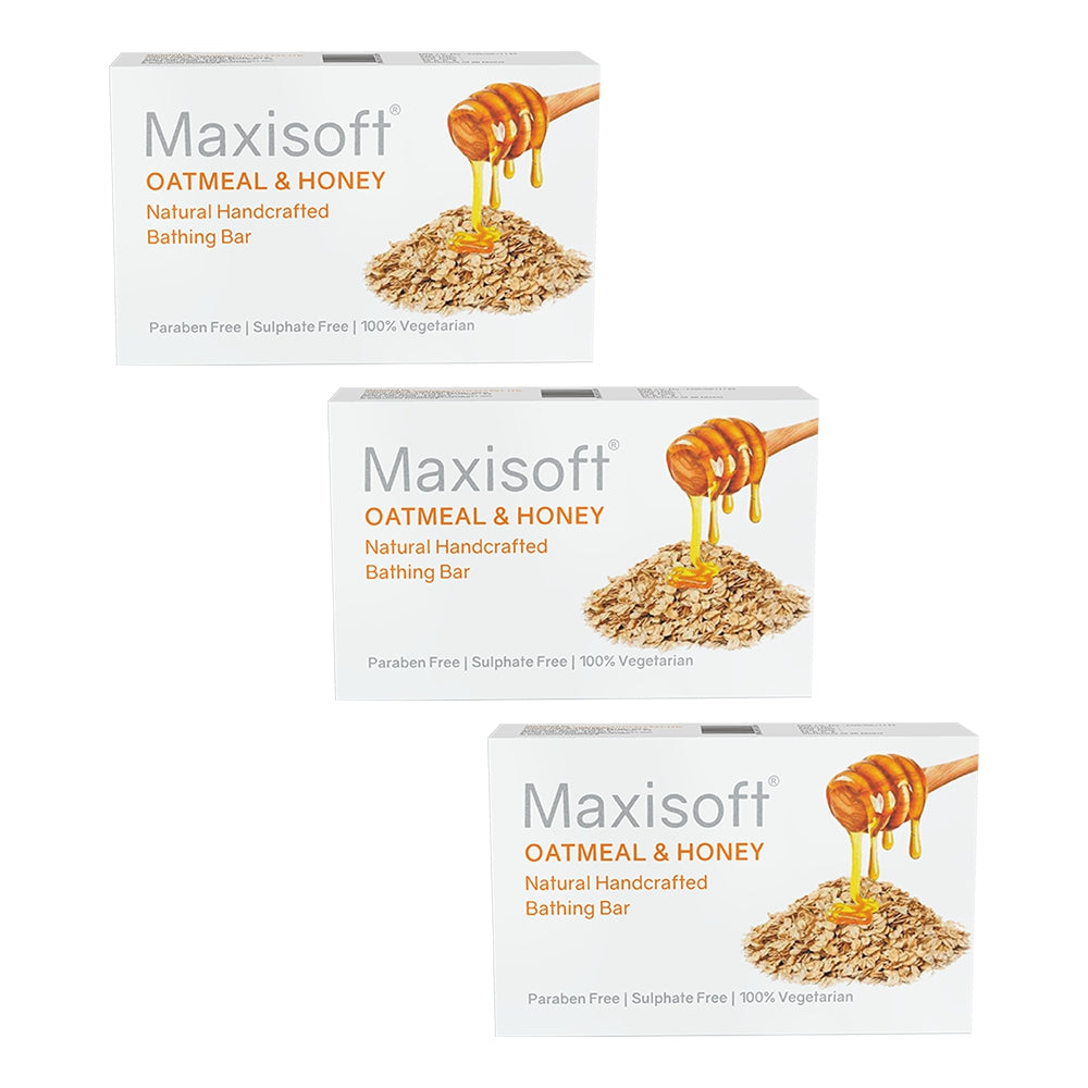 Maxisoft Oatmeal & Honey Natural Handcrafted Bathing Bar (75 gm)