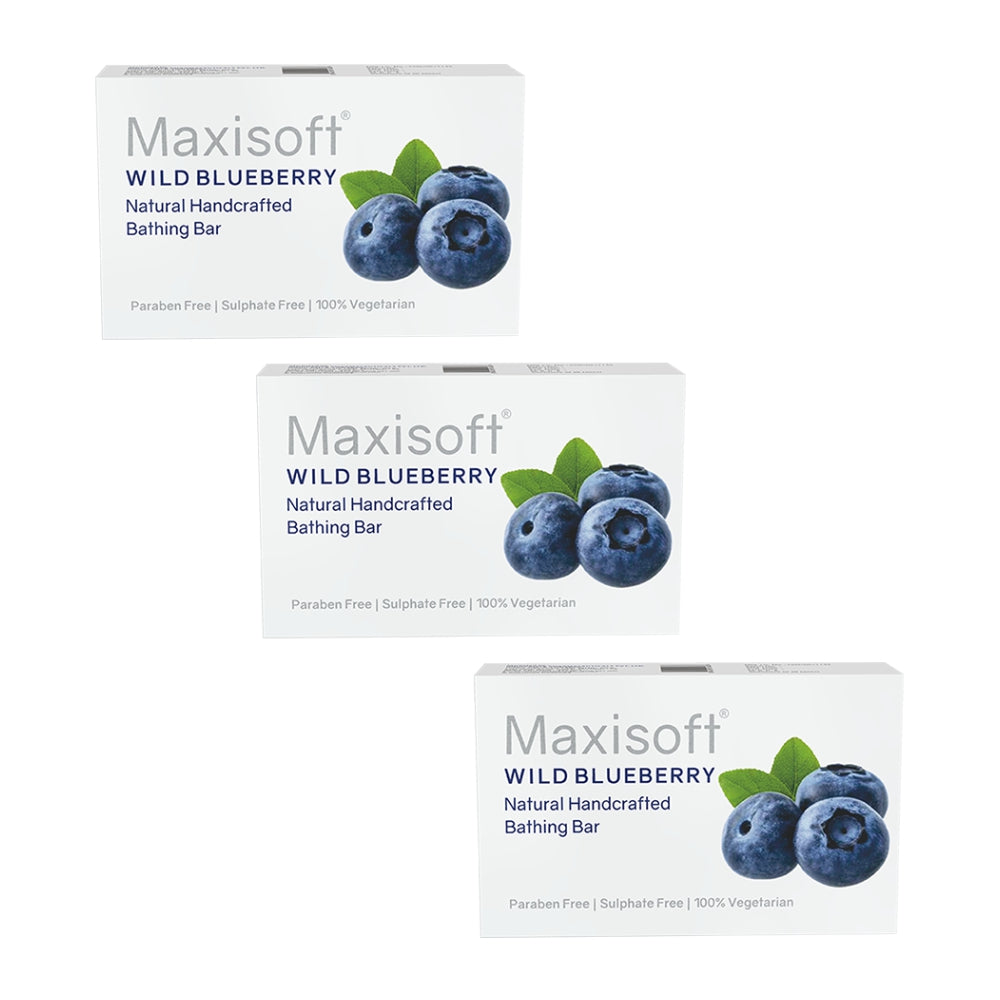 Maxisoft Wild Blueberry Natural Handcrafted Bathing Bar (75 gm)