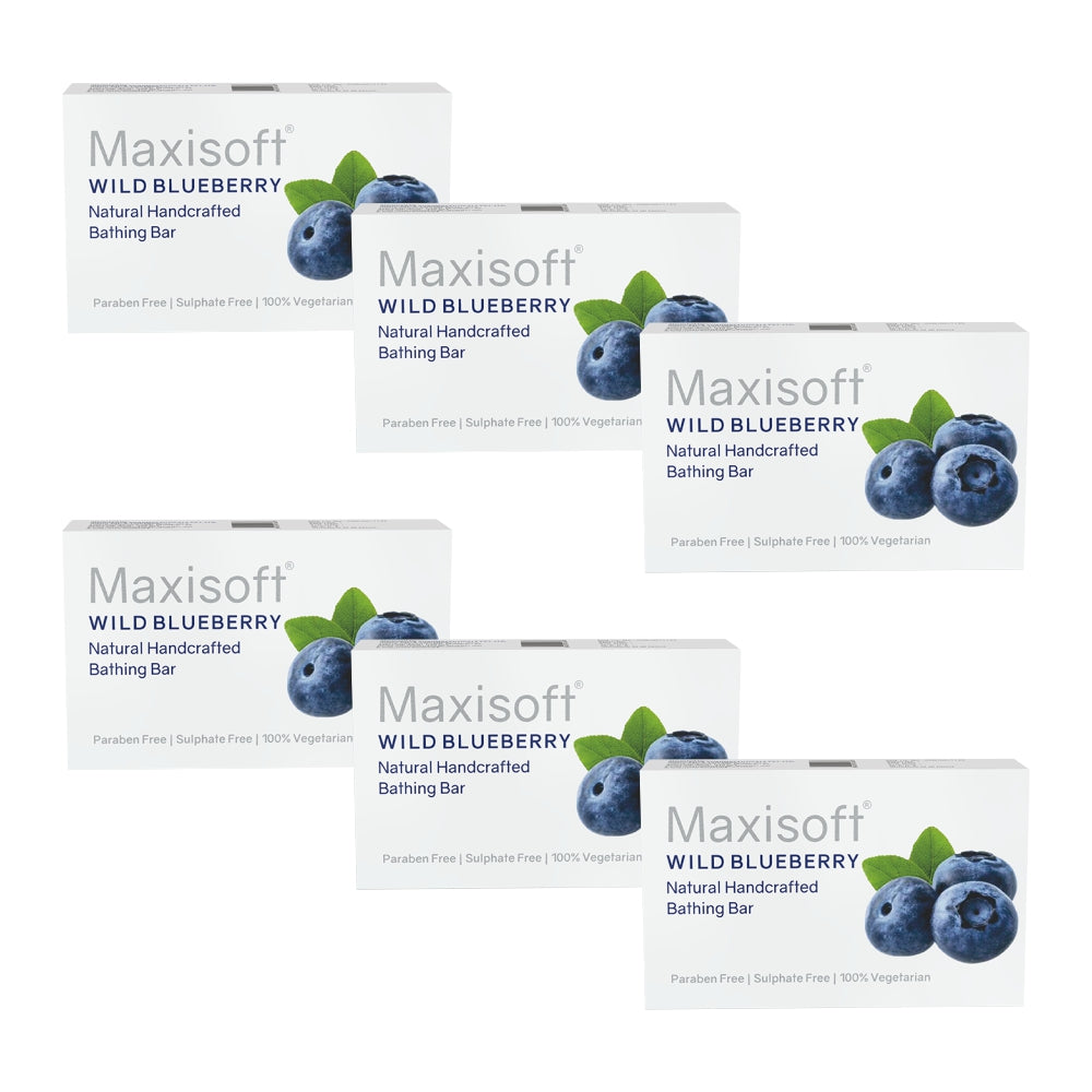 Maxisoft Wild Blueberry Natural Handcrafted Bathing Bar (75 gm)