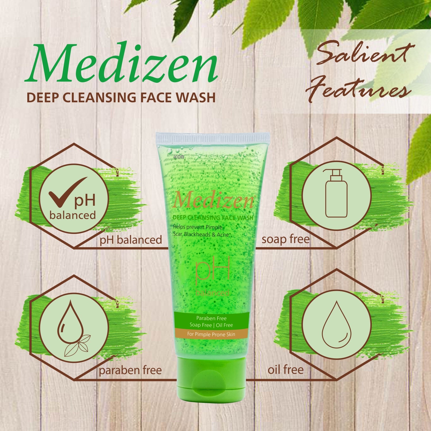 Medizen Deep Cleansing Face Wash (100 ml)