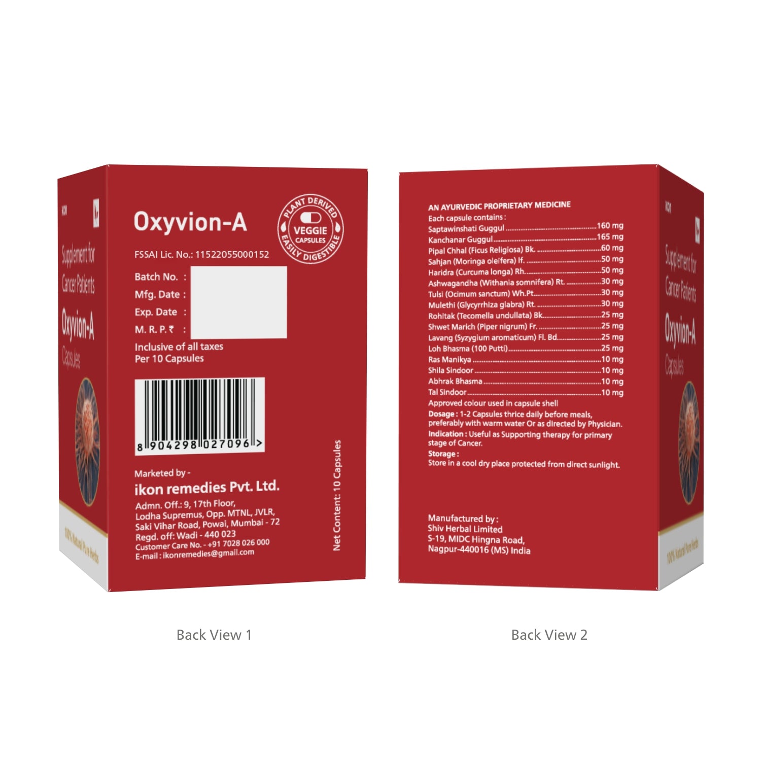 Oxyvion-A Capsules (10 Caps)