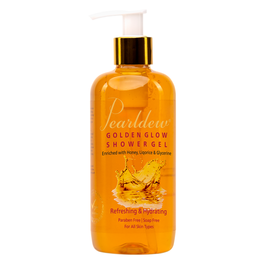 Pearldew Golden Glow Refreshing & Hydrating Shower Gel (300 ml)