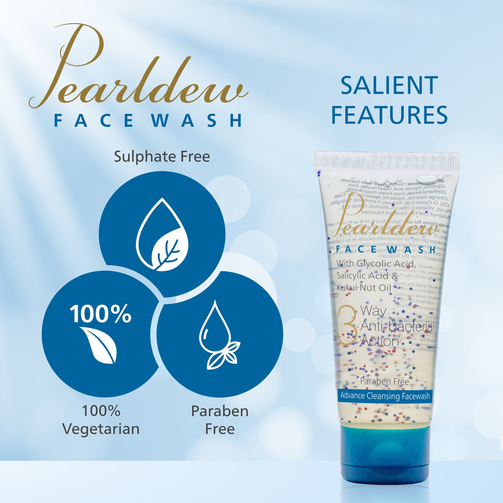Pearldew 3 Way Antibacterial Face Wash (100 ml)