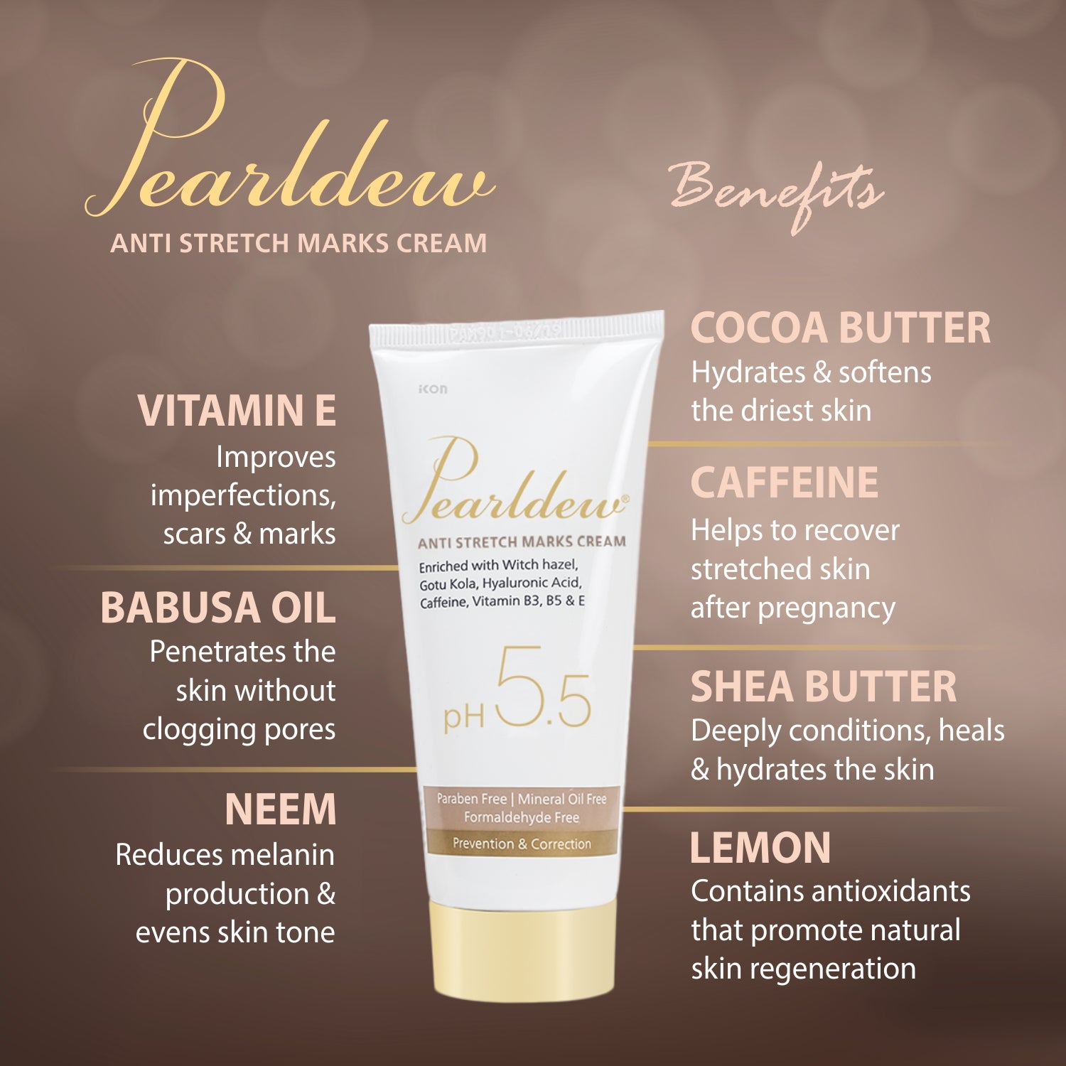 Pearldew Anti Stretch Mark Cream (100 gm)