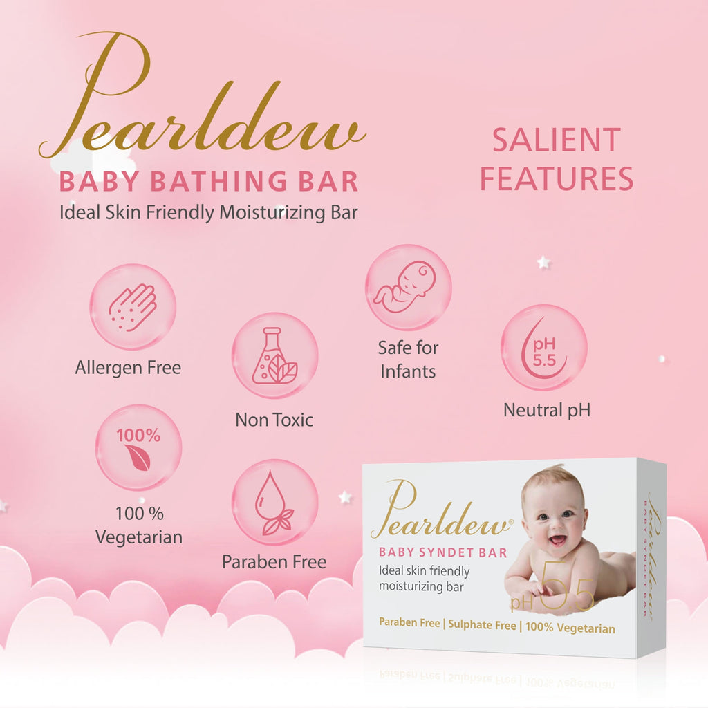 Pearldew Baby Bathing Bar (75 gm)