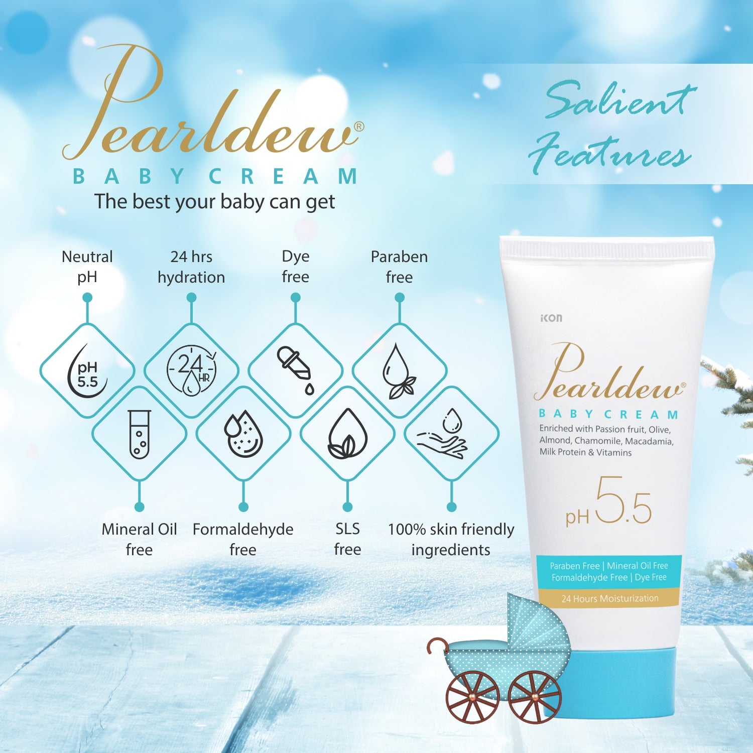 Pearldew Baby Cream (50 gm)