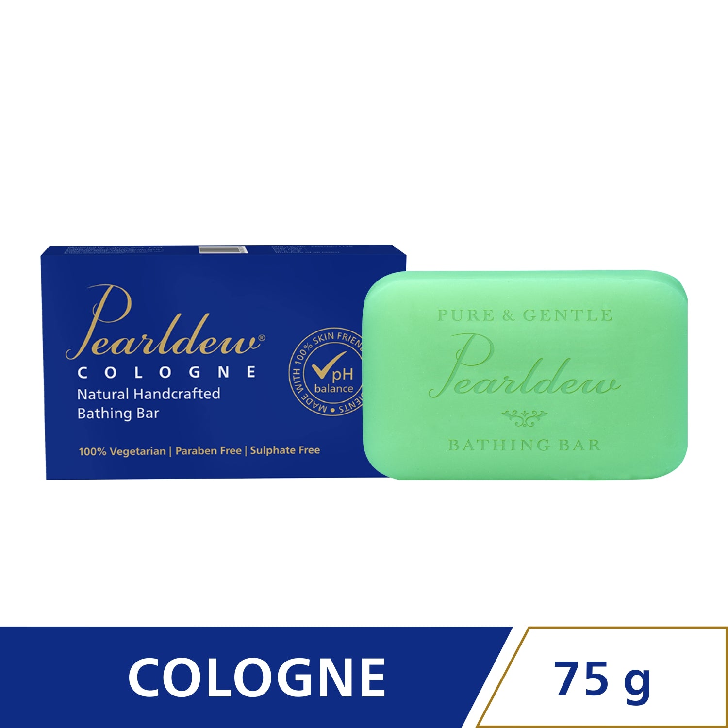 Pearldew Cologne Natural Handcrafted Bathing Bar (75 gm)