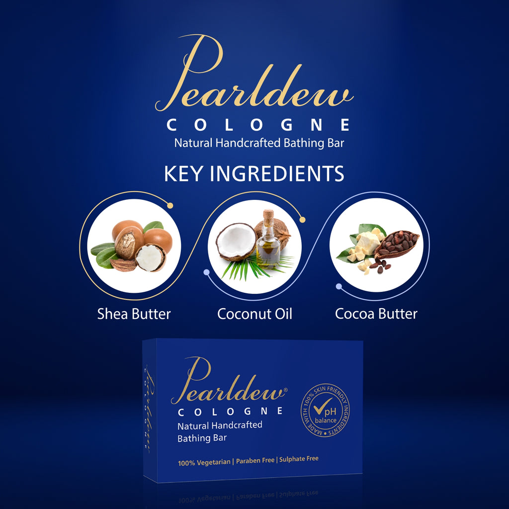 Pearldew Cologne Natural Handcrafted Bathing Bar (75 gm)