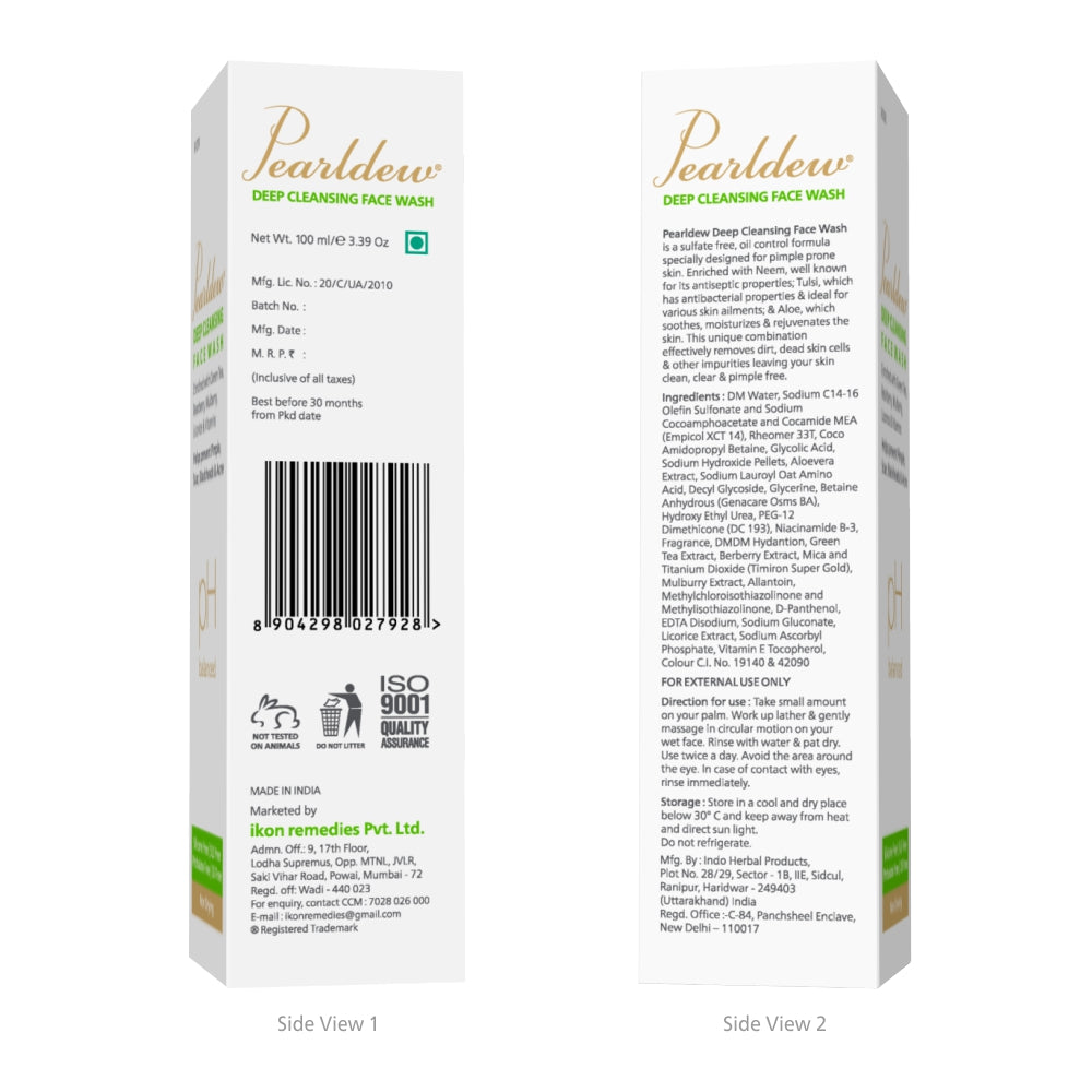 Pearldew Deep Cleansing Face Wash (100 ml)