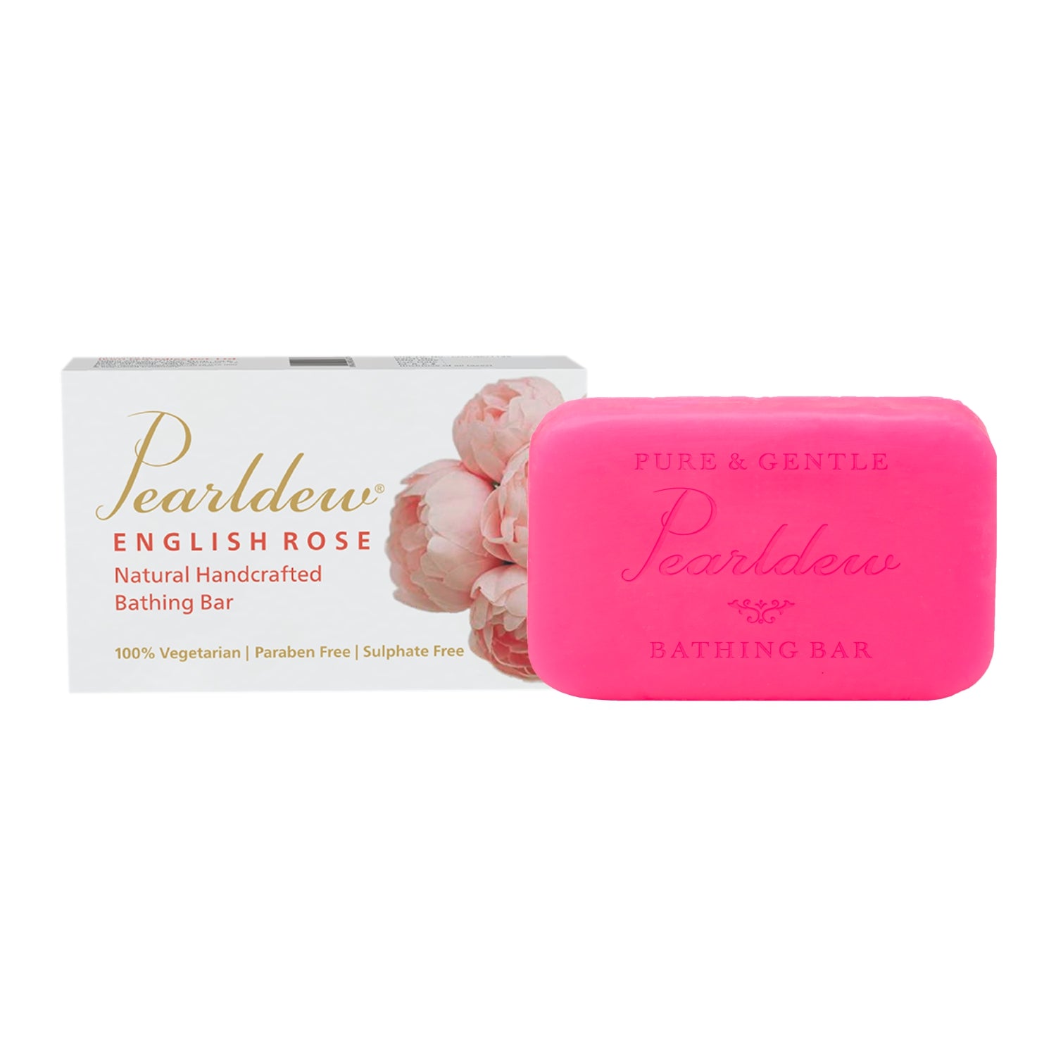Pearldew English Rose Natural Handcrafted Bathing Bar (75 gm)