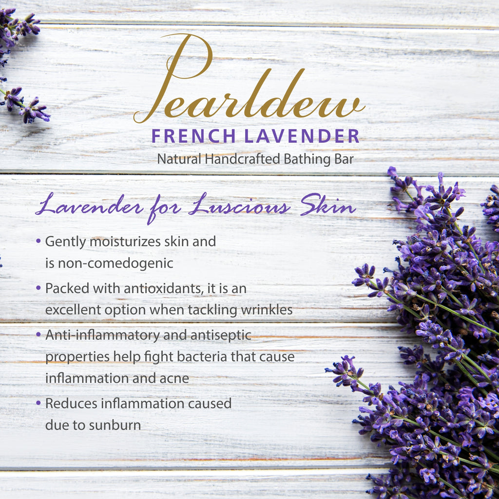 Pearldew French Lavender Natural Handcrafted Bathing Bar (75 gm)