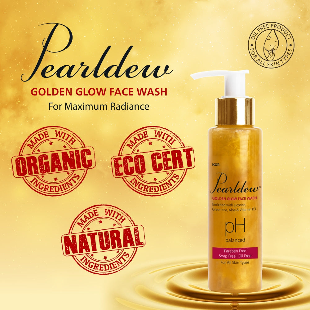 Pearldew Golden Glow Face Wash (100 ml)