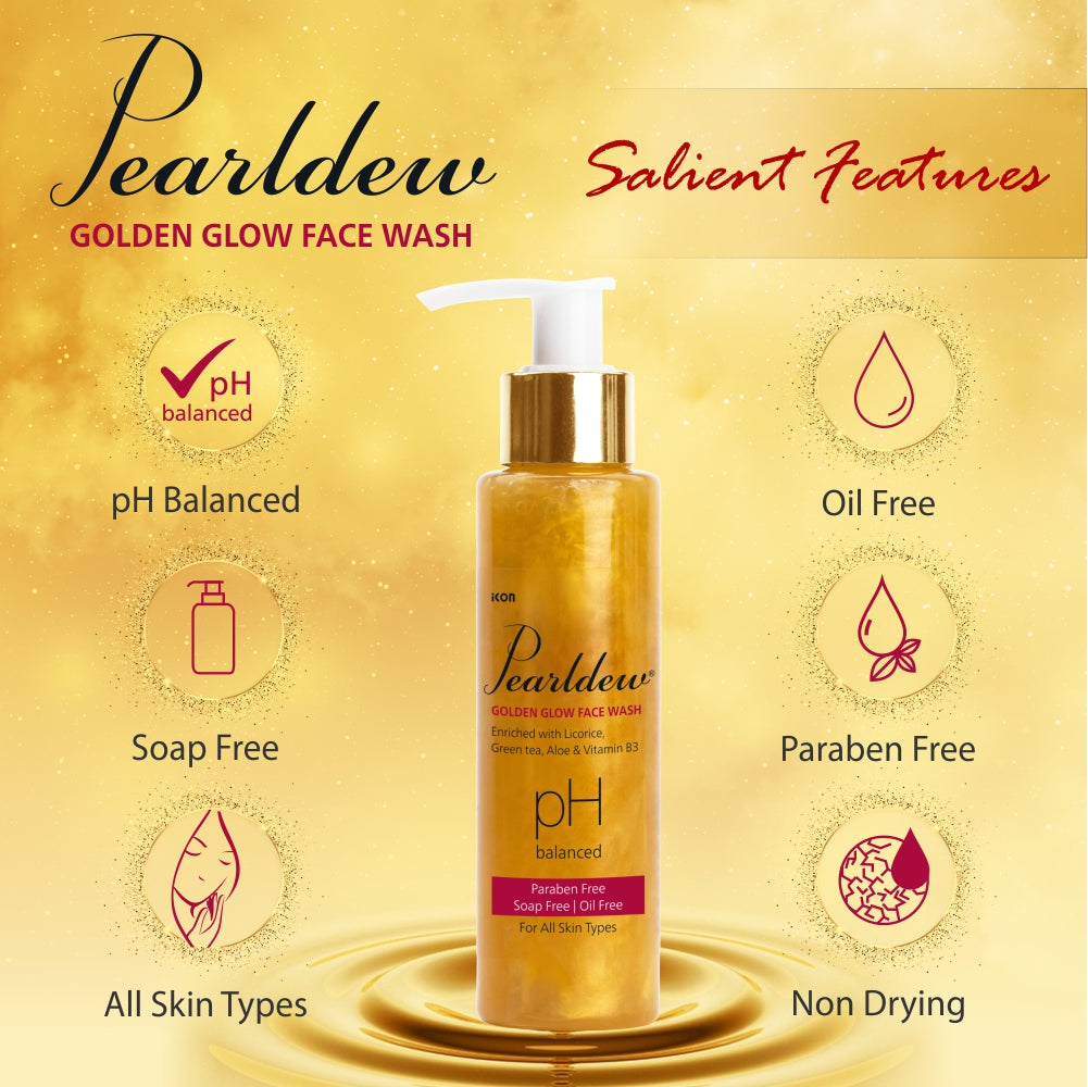 Pearldew Golden Glow Face Wash (100 ml)