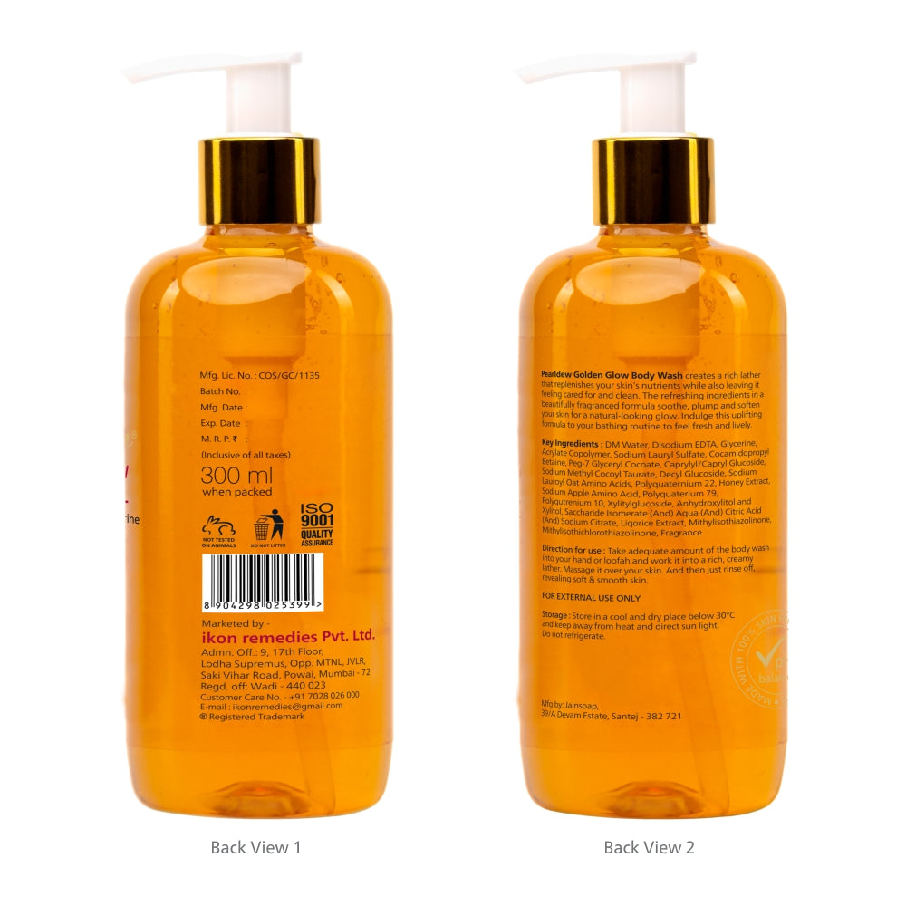 Pearldew Golden Glow Refreshing & Hydrating Shower Gel (300 ml)
