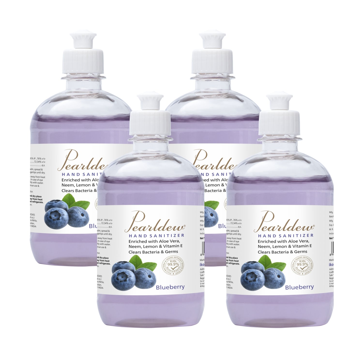 Pearldew Hand Sanitizer Gel (Blueberry) 500 ml