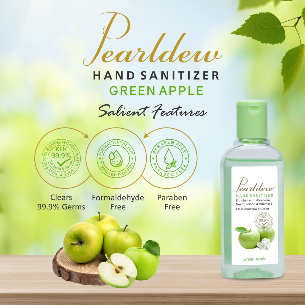 Pearldew Hand Sanitizer Gel (Green Apple) 100 ml