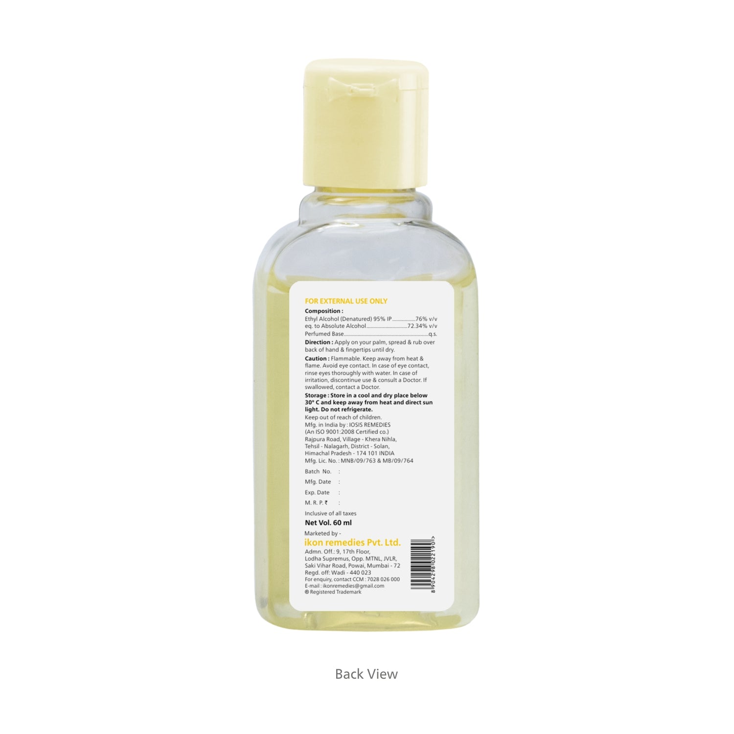 Pearldew Hand Sanitizer (Refreshing Lemon & Mint) 60 ml