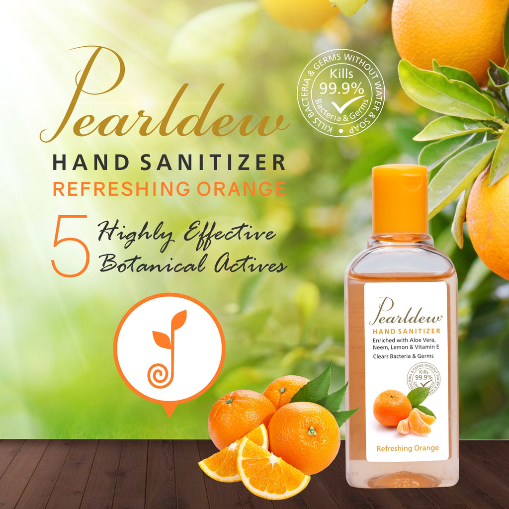 Pearldew Hand Sanitizer Gel (Refreshing Orange) 100 ml