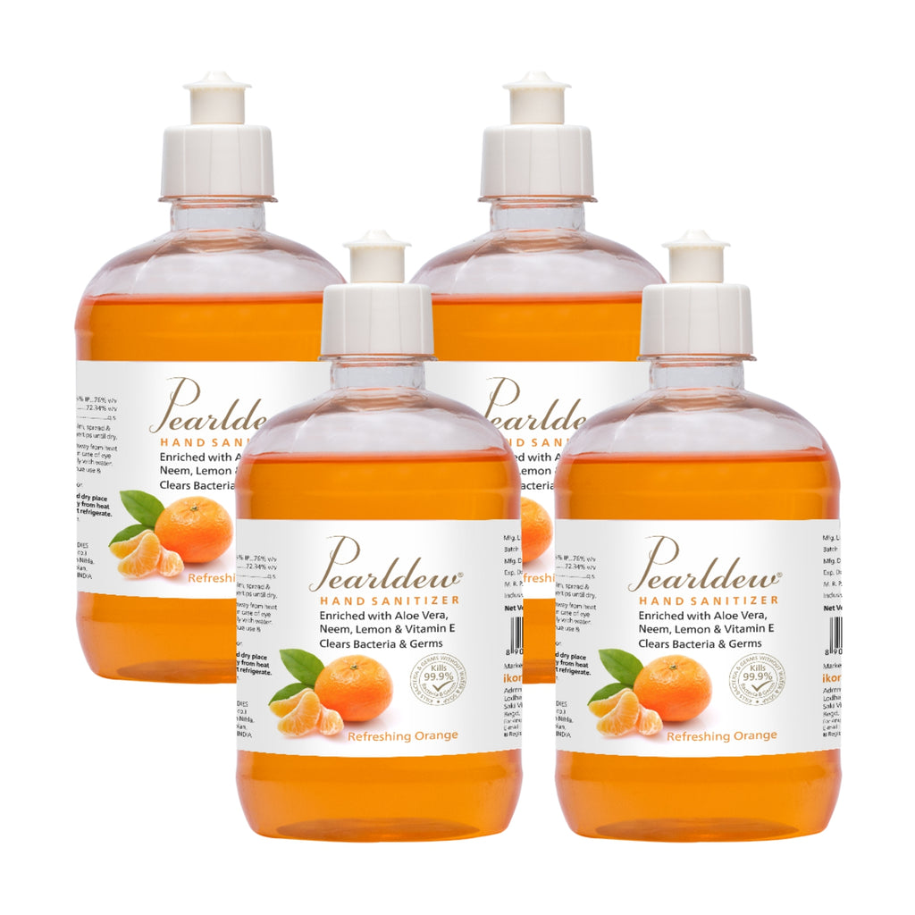 Pearldew Hand Sanitizer Gel (Refreshing Orange) 500 ml