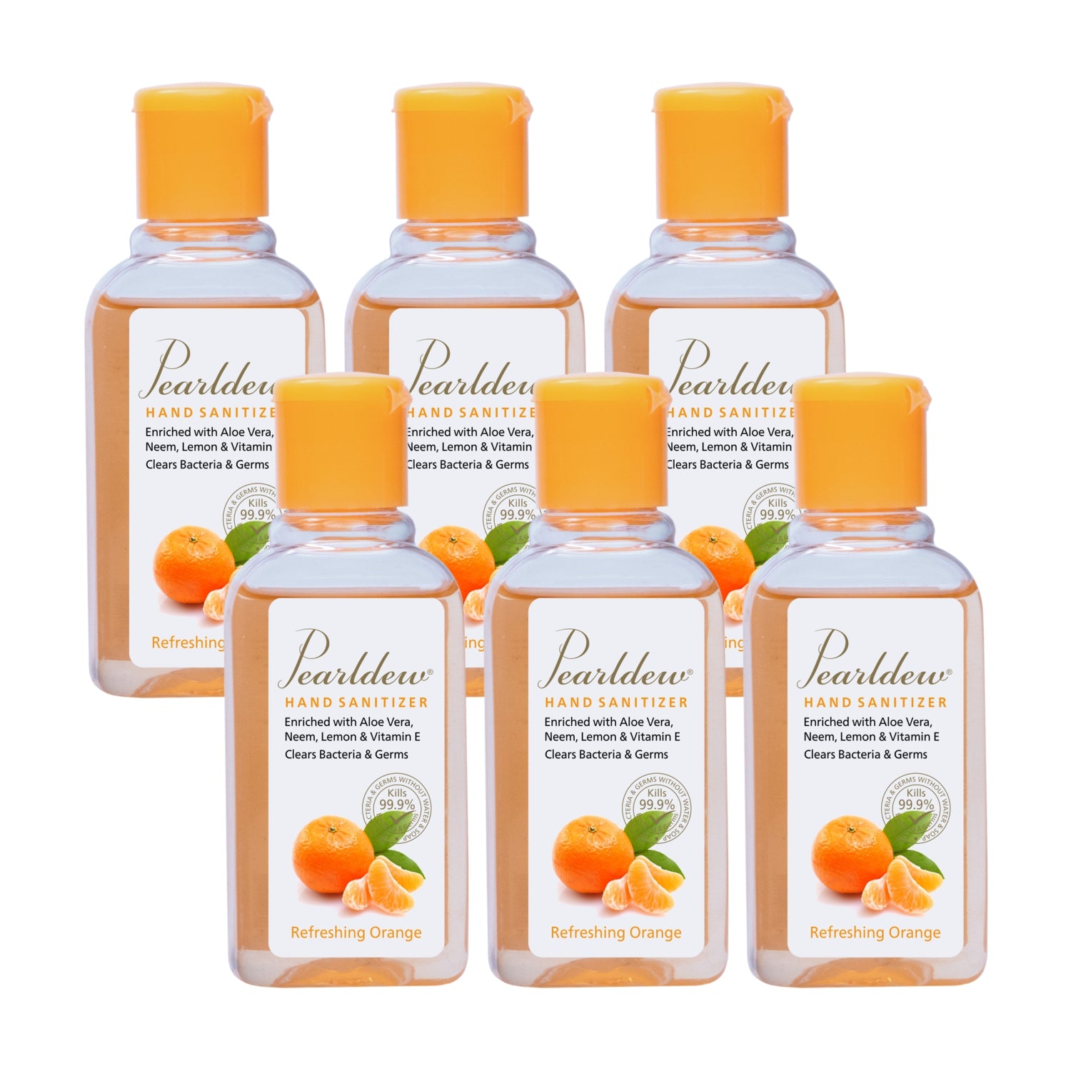 Pearldew Hand Sanitizer (Refreshing Orange) 60 ml
