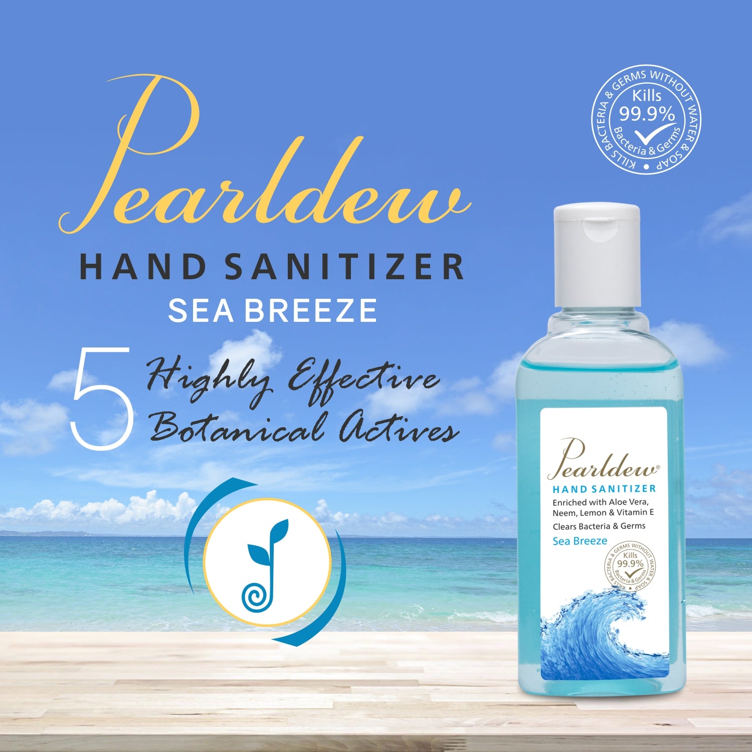 Pearldew Hand Sanitizer Gel (Sea Breeze) 100 ml