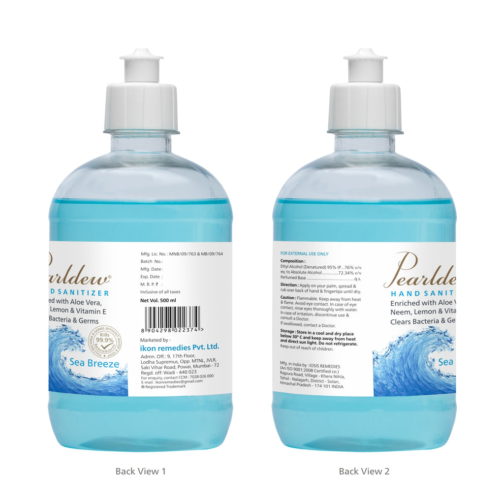 Pearldew Hand Sanitizer Gel (Sea Breeze) 500 ml