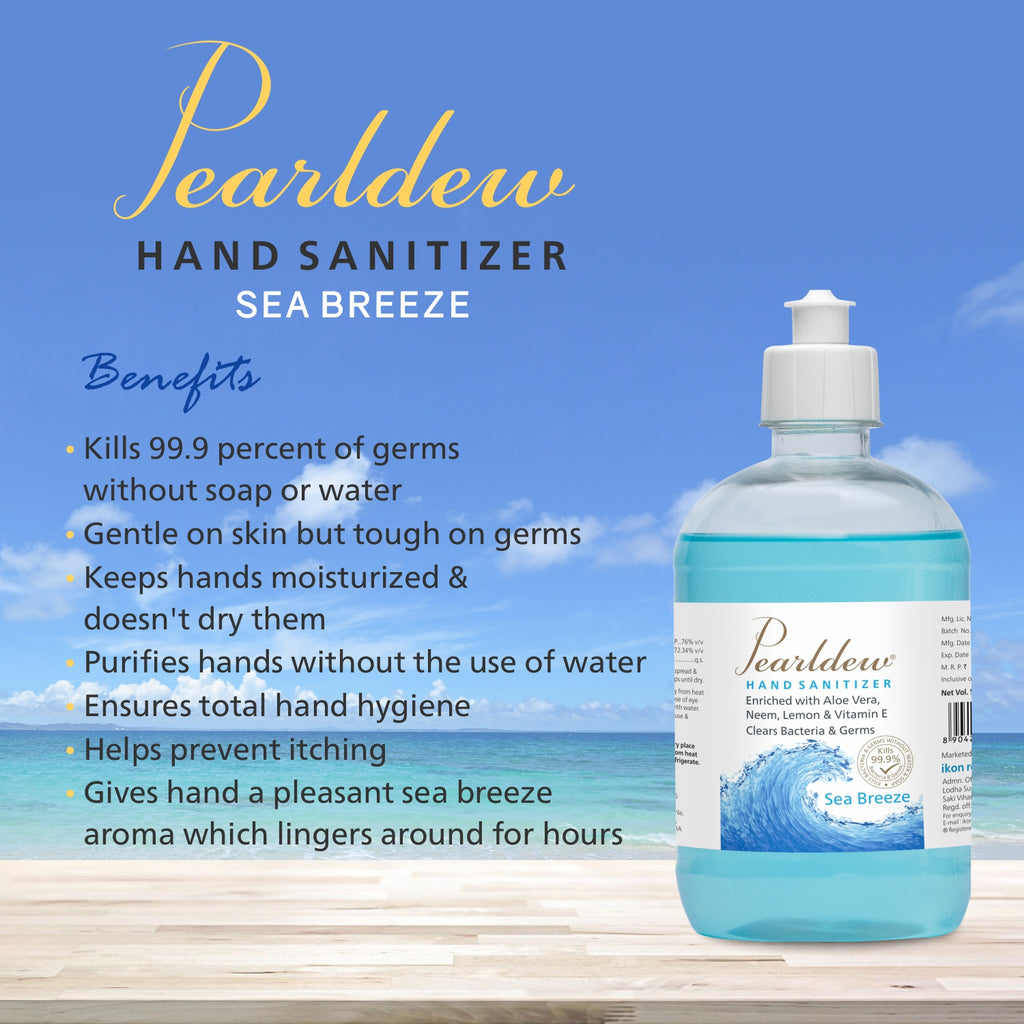 Pearldew Hand Sanitizer Gel (Sea Breeze) 500 ml