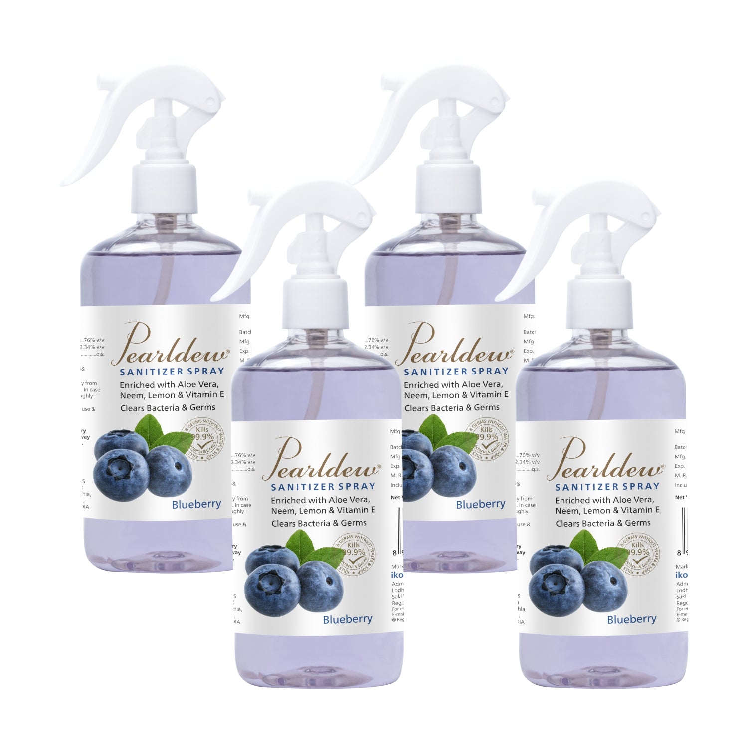 Pearldew Hand Sanitizer Spray (Blueberry) 500 ml