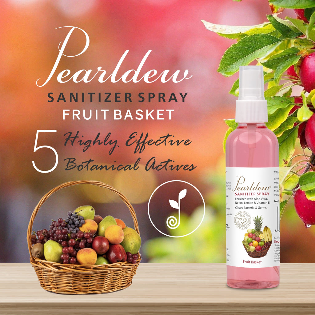 Pearldew Hand Sanitizer Spray (Fruit Basket) 120 ml