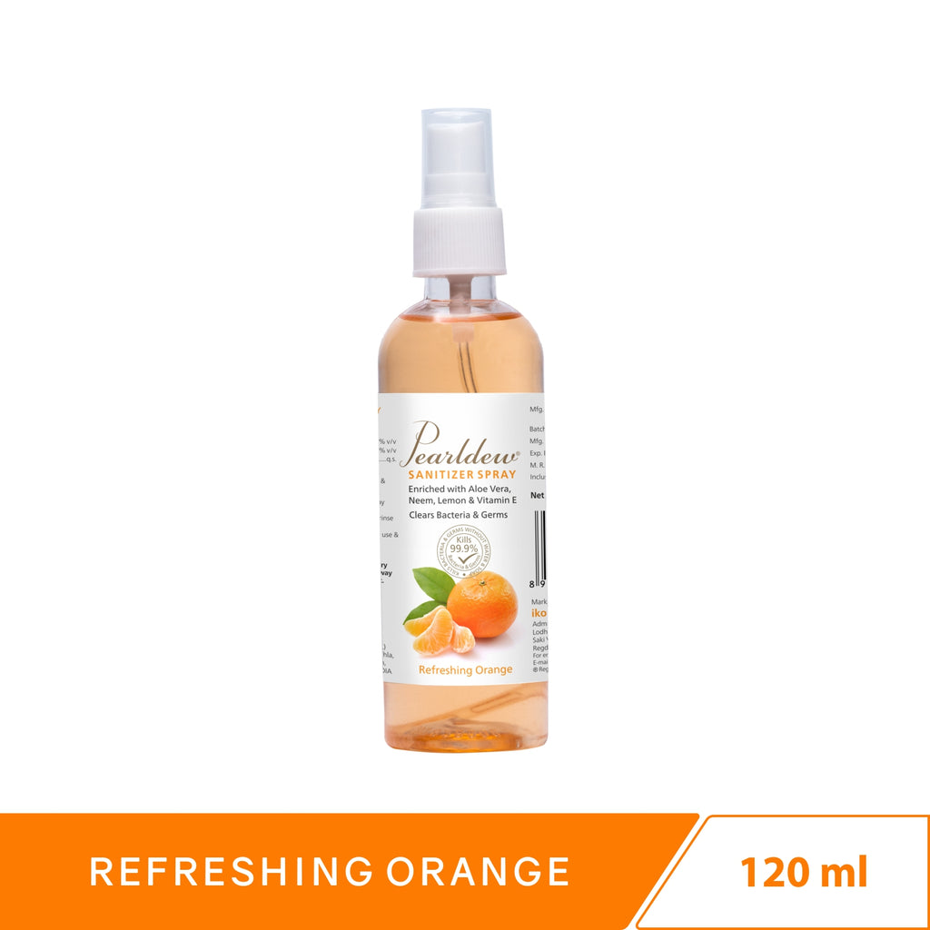 Pearldew Hand Sanitizer Spray (Refreshing Orange) 120 ml