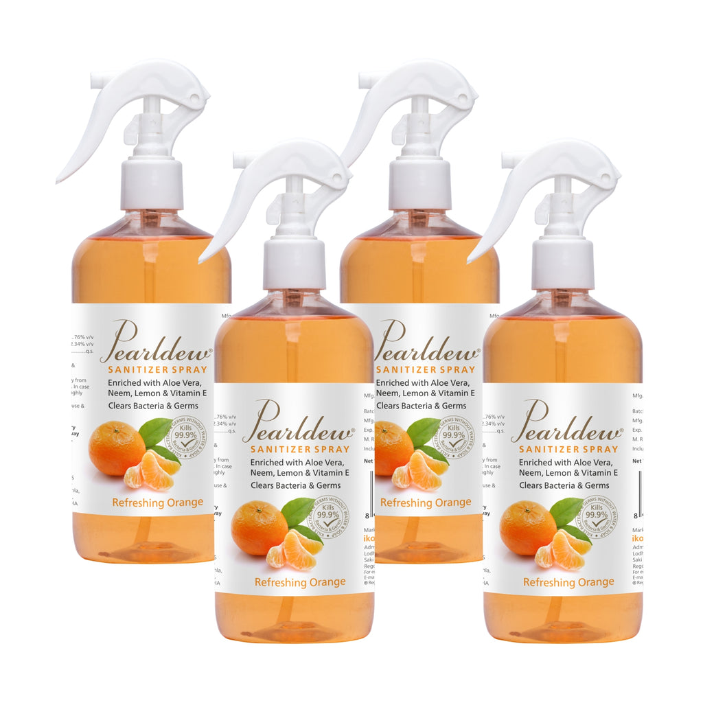 Pearldew Hand Sanitizer Spray (Refreshing Orange) 500 ml