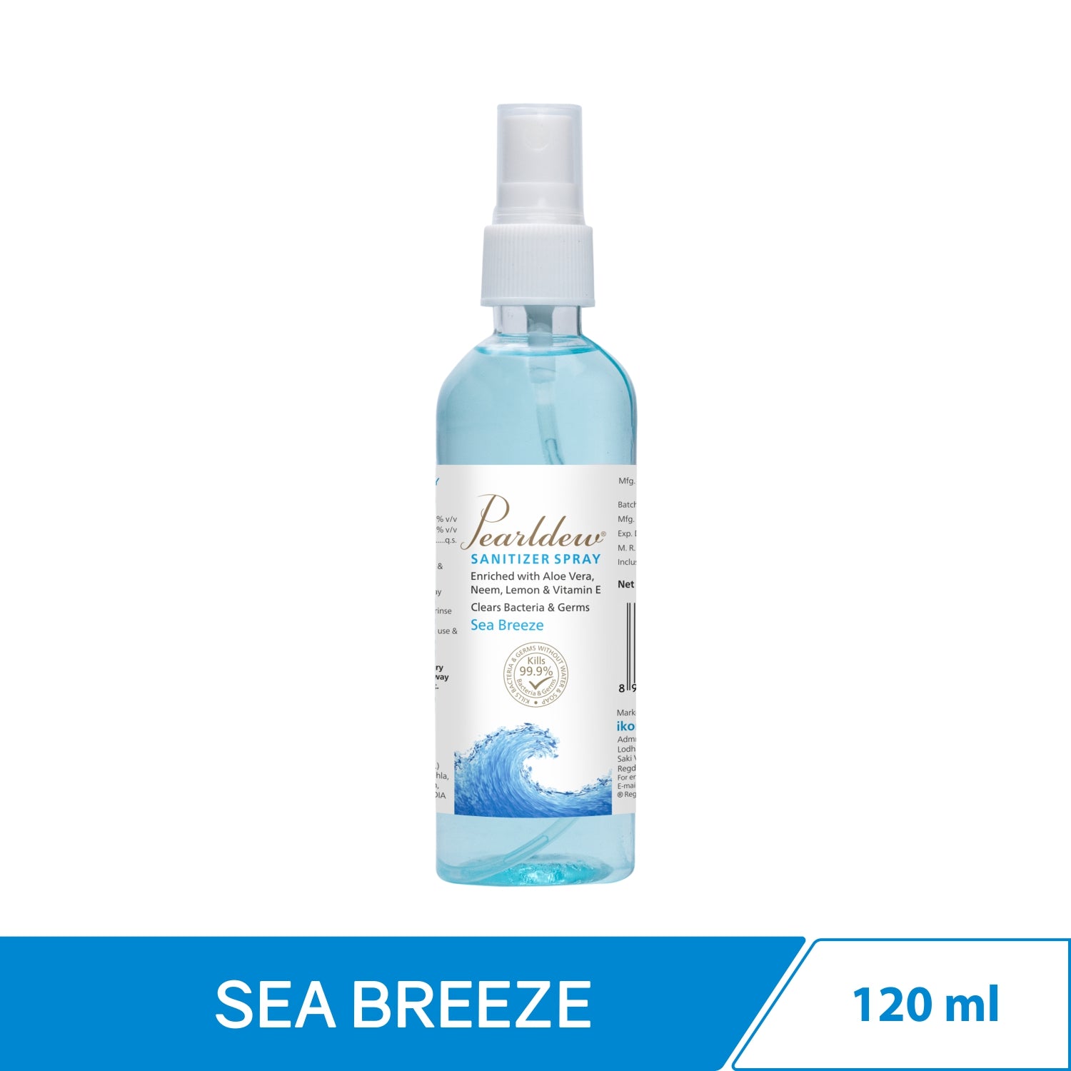 Pearldew Hand Sanitizer Spray (Sea Breeze) 120 ml