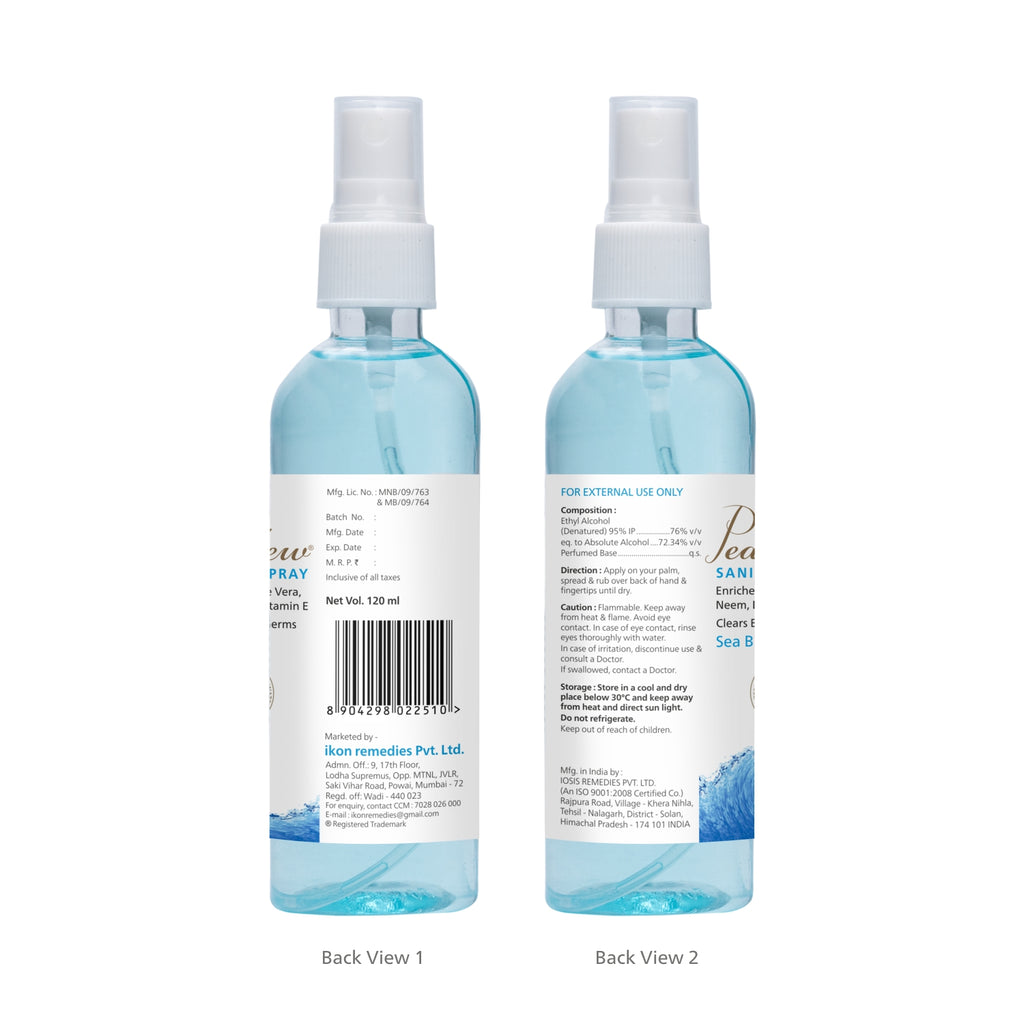 Pearldew Hand Sanitizer Spray (Sea Breeze) 120 ml