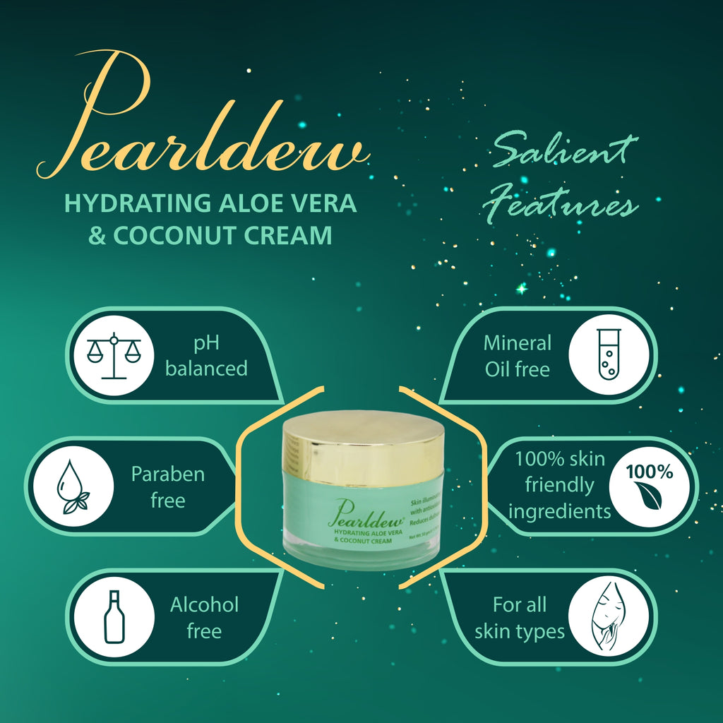 Pearldew Hydrating Aloe Vera & Coconut Cream (50 gm)