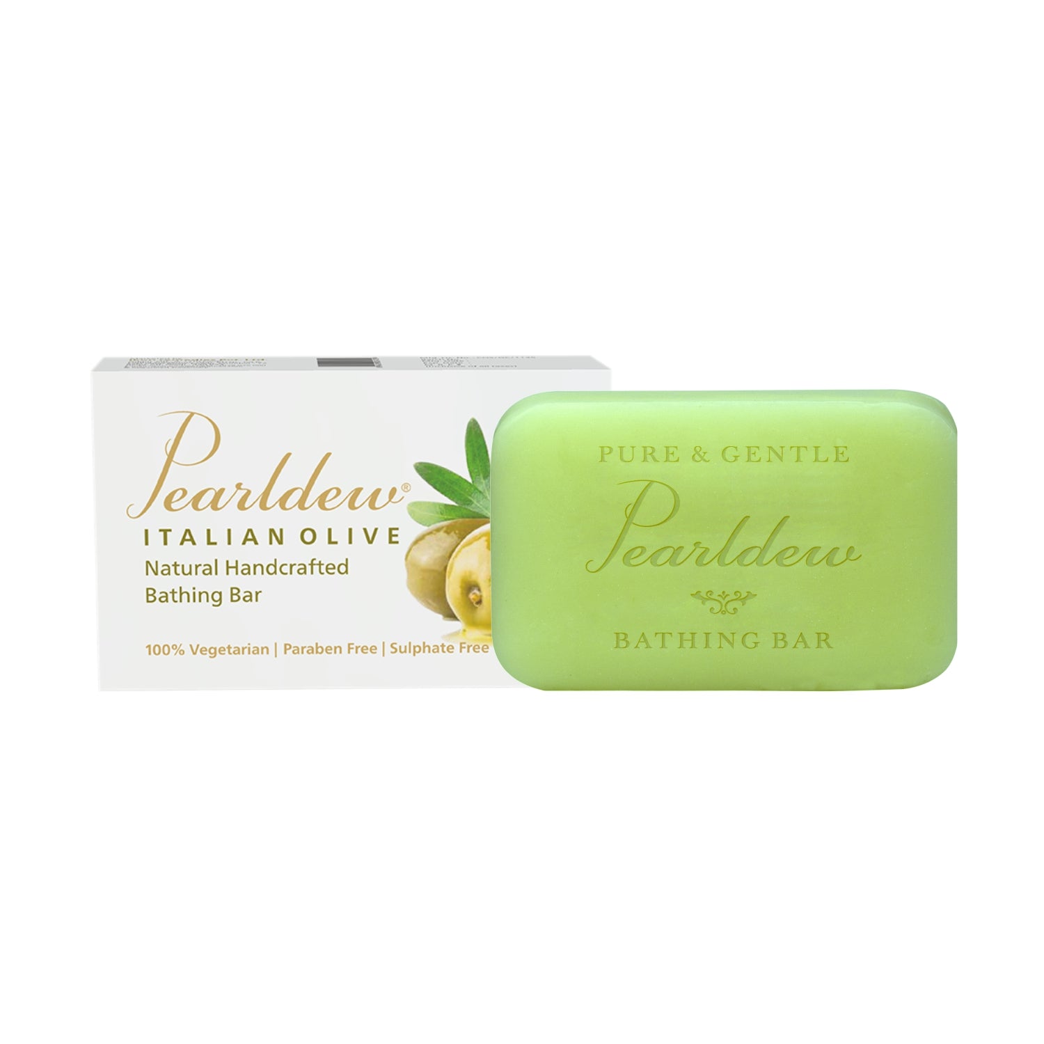 Pearldew Italian Olive Natural Handcrafted Bathing Bar (75 gm)