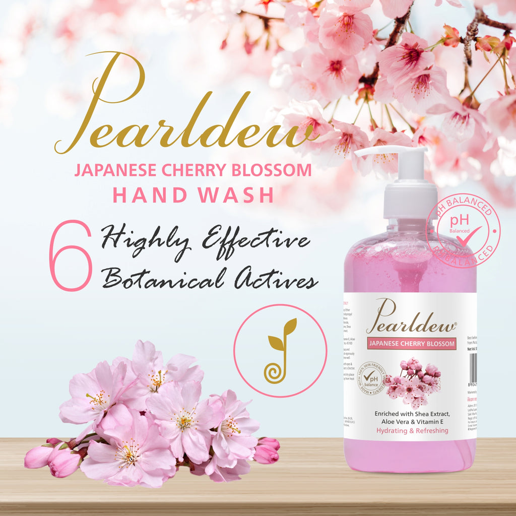 Pearldew Japanese Cherry Blossom Hand Wash (500 ml)