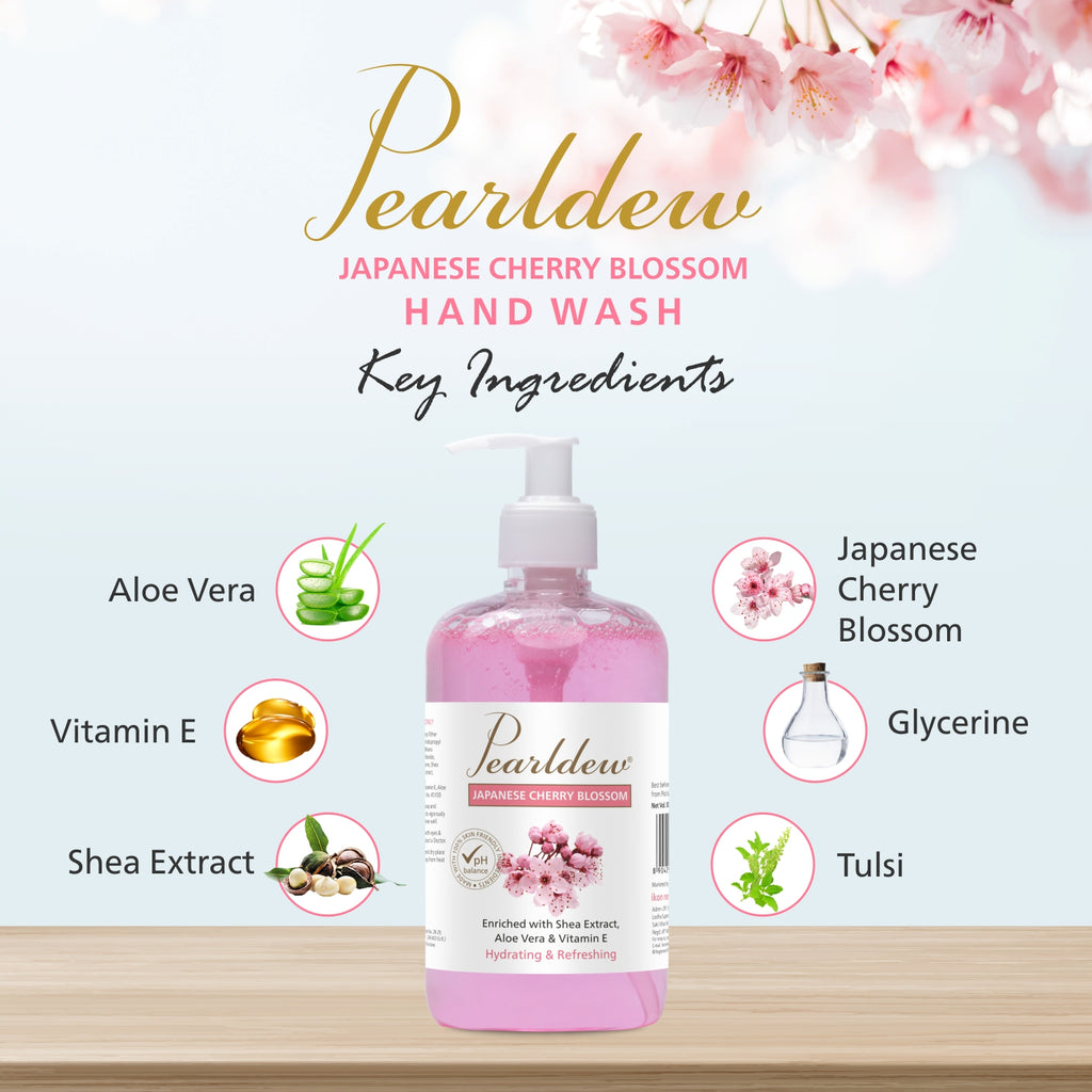 Pearldew Japanese Cherry Blossom Hand Wash (500 ml)