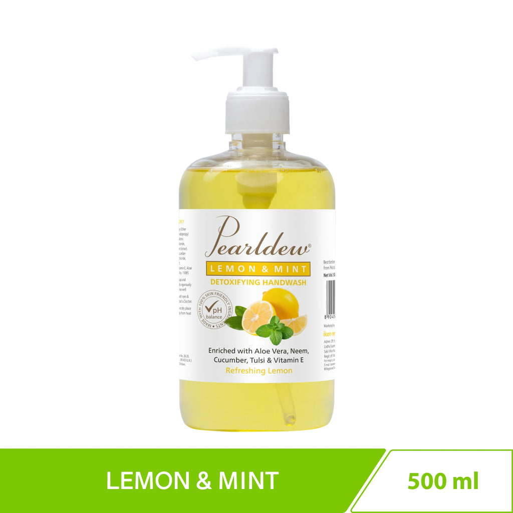 Pearldew Lemon & Mint Detoxifying Hand Wash (500 ml)