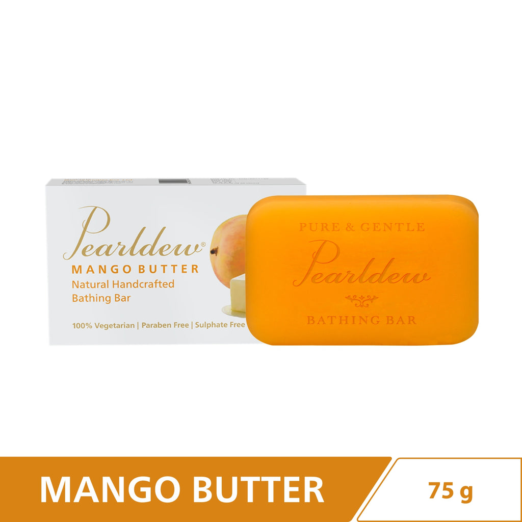 Pearldew Mango Butter Natural Handcrafted Bathing Bar (75 gm)