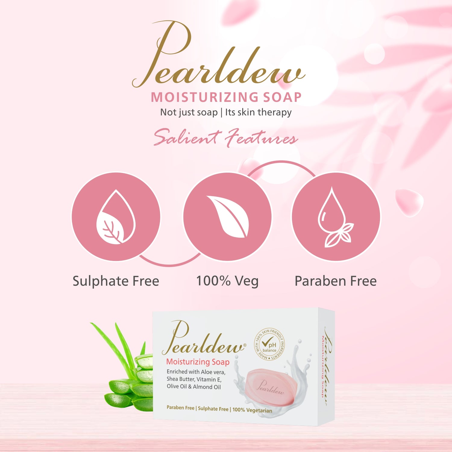Pearldew Moisturizing Soap (75 gm)
