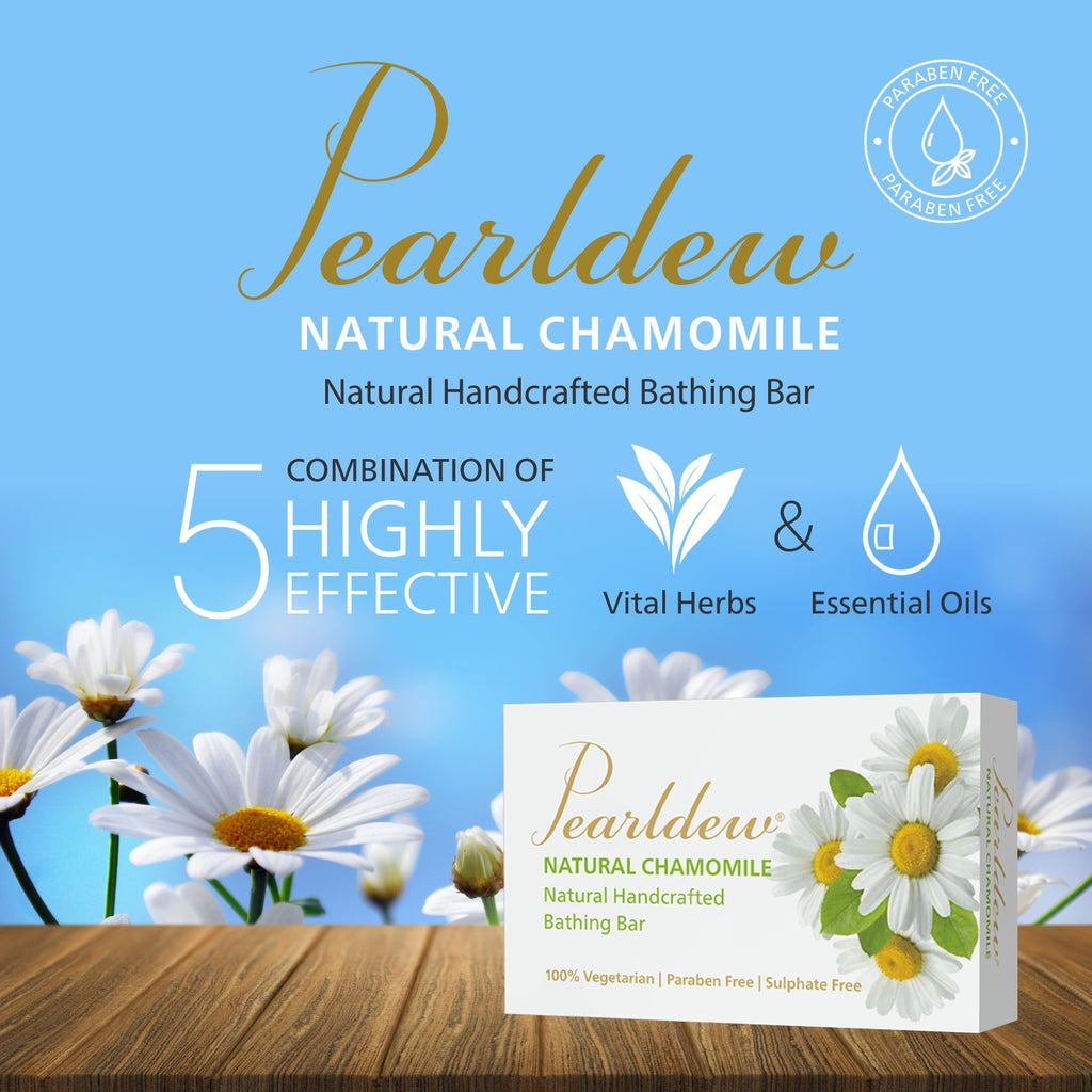 Pearldew Natural Chamomile Natural Handcrafted Bathing Bar (75 gm)