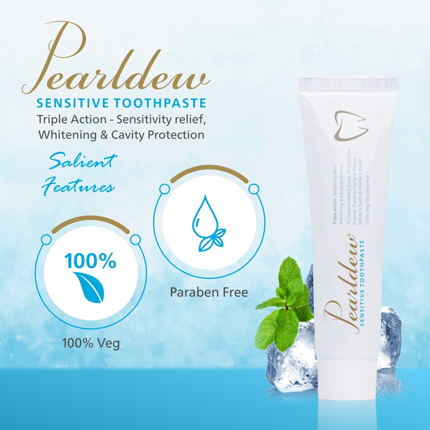 Pearldew Sensitive Toothpaste (100 gm)