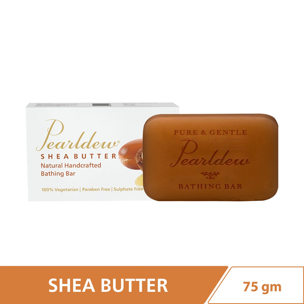 Pearldew Shea Butter Natural Handcrafted Bathing Bar (75 gm)