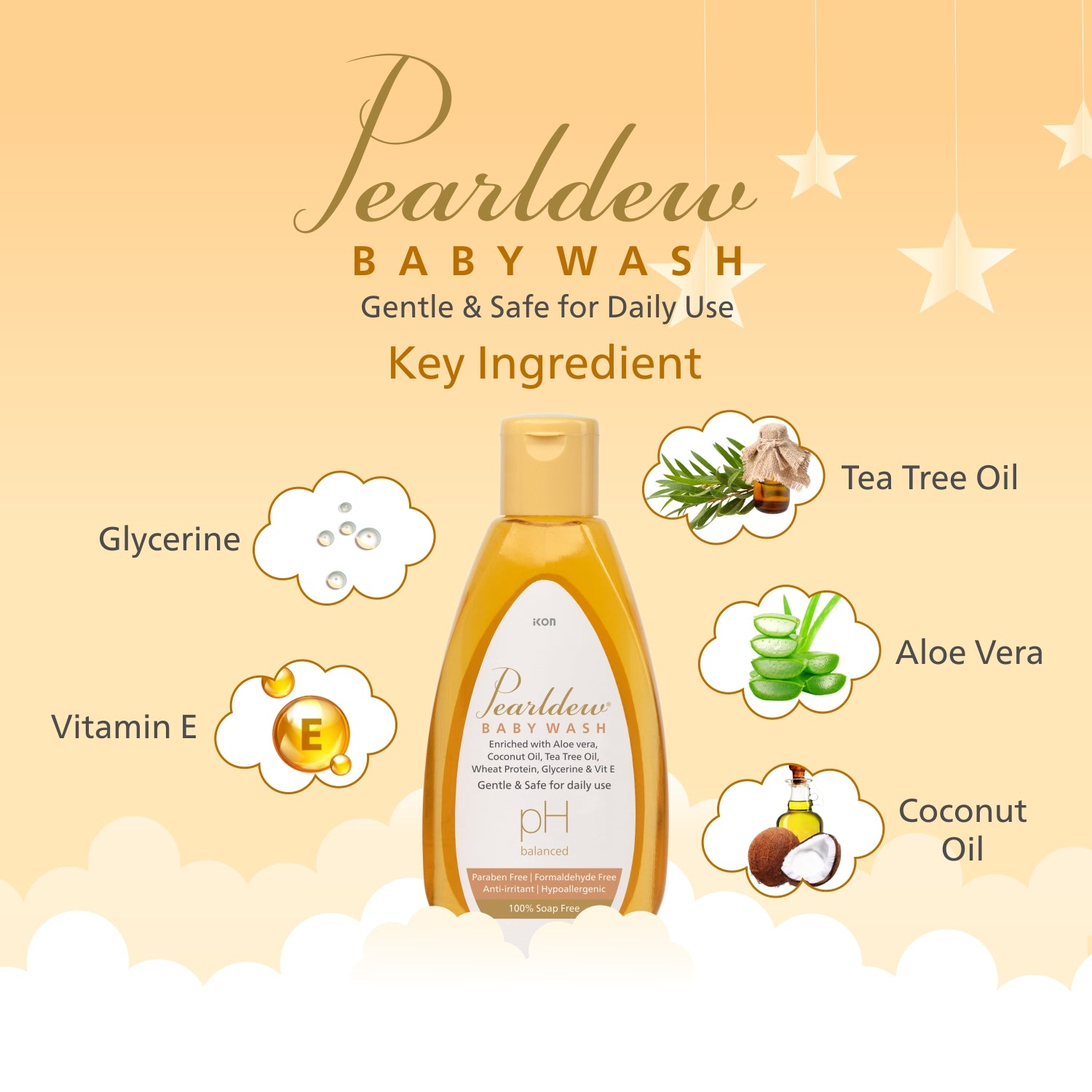 Pearldew Skin Nourishing Baby Wash (100 ml)