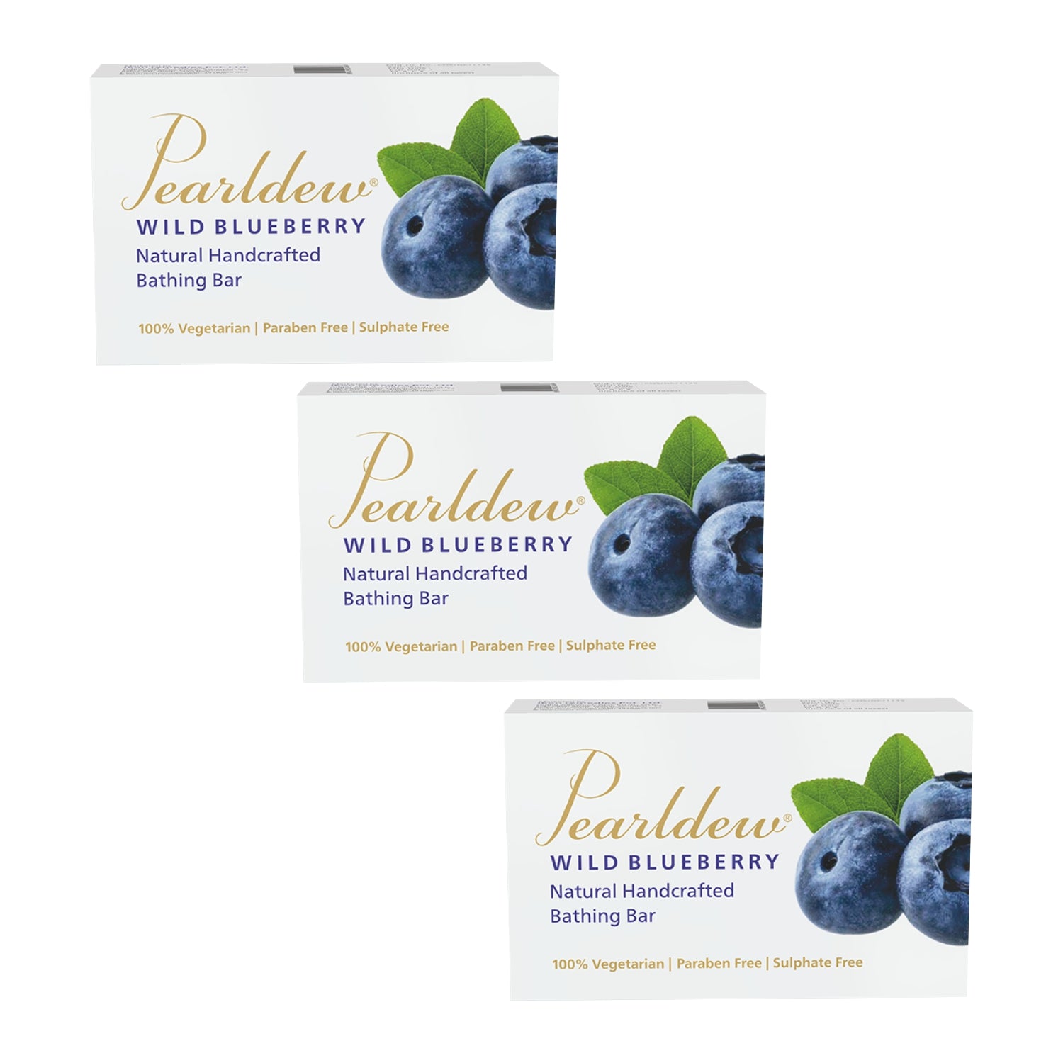 Pearldew Wild Blueberry Natural Handcrafted Bathing Bar (75 gm)