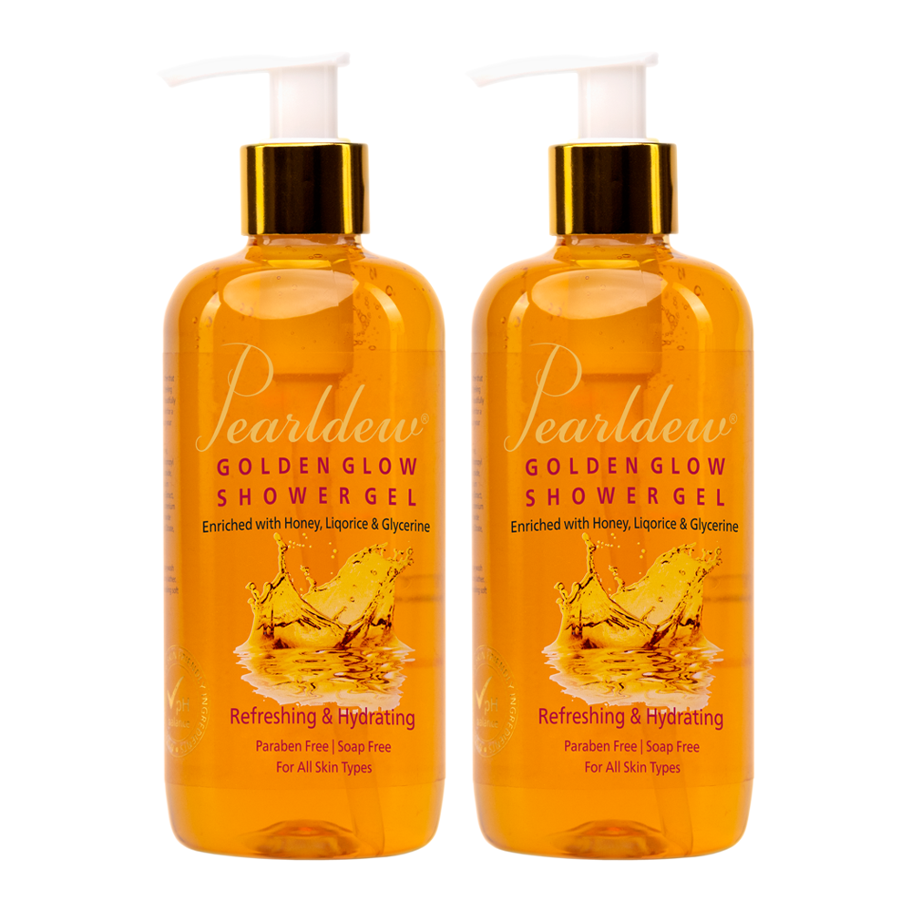 Pearldew Golden Glow Refreshing & Hydrating Shower Gel (300 ml)