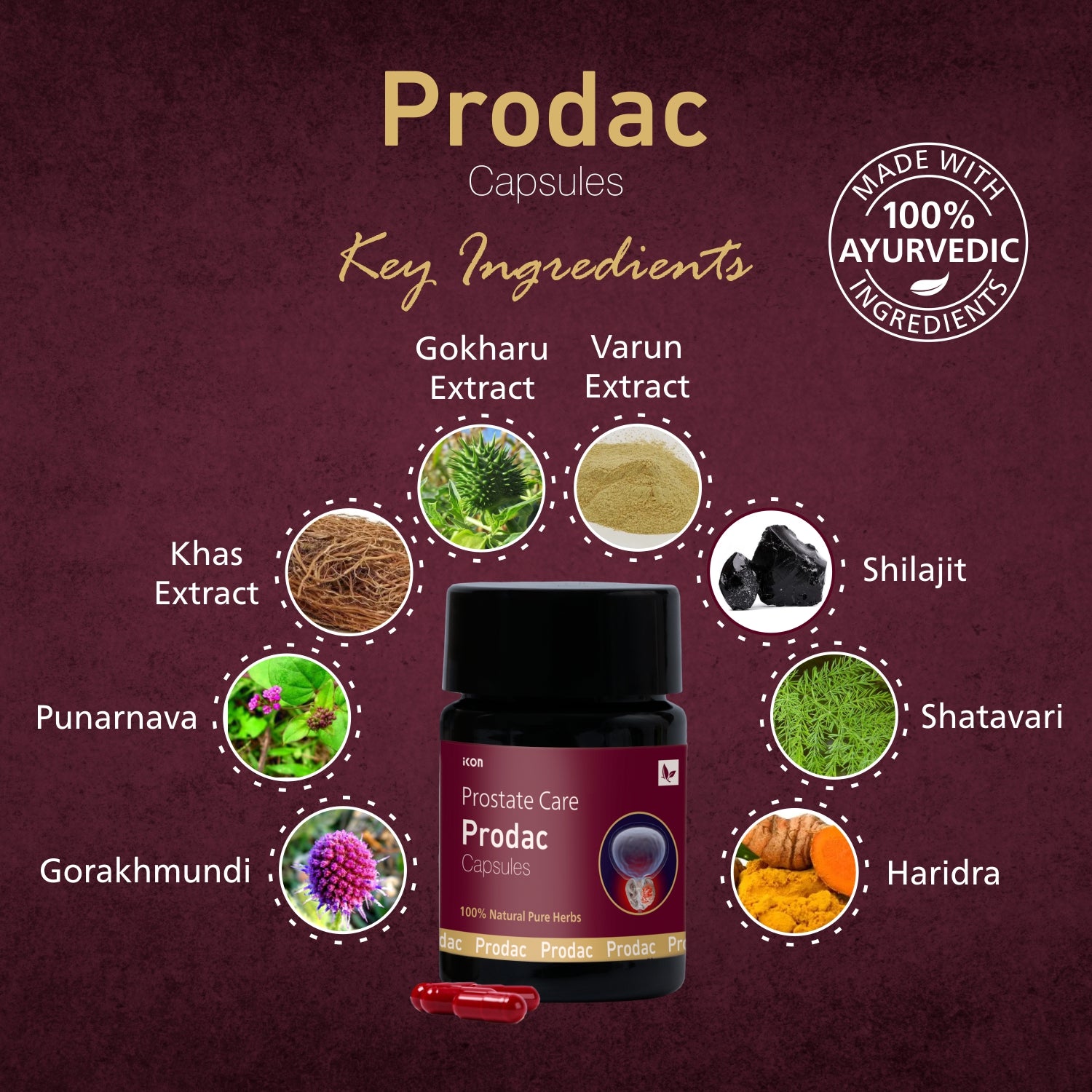 Prodac Capsules (10 Caps) – Aarogyam - The Wellness Store